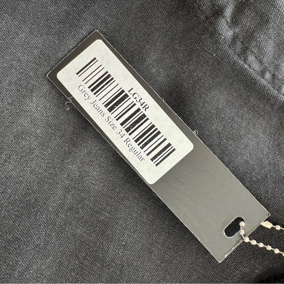 Grey Denim Skinny Jeans - Picture 3 of 4